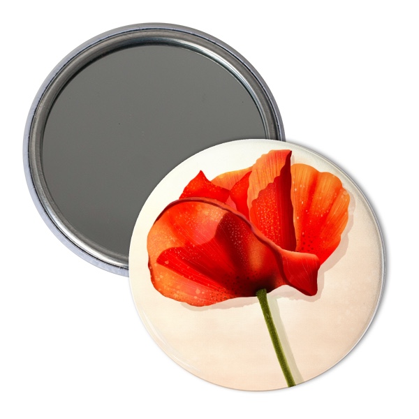 Makový květ - zrcátko