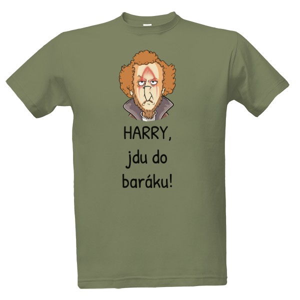 Tričko s potiskem Marv Harry, jdu do baráku