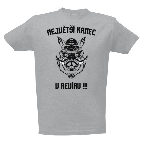 Tričko s potiskem Největší kanec v revíru