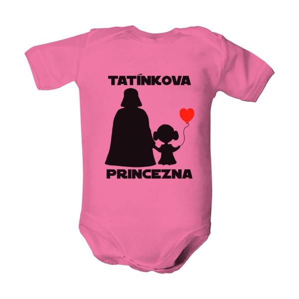 Dětské body s potiskem Princezna tatínkova