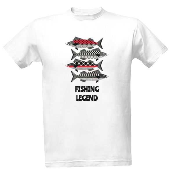 Tričko s potiskem Rybarska legenda Fishing legend 