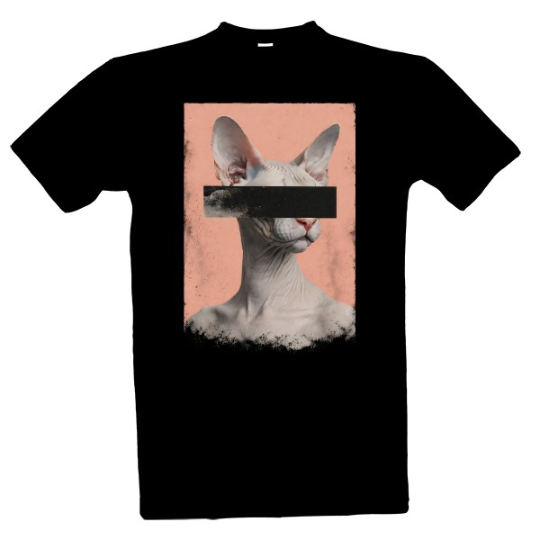 Tričko s potiskem Kočka Sphynx 